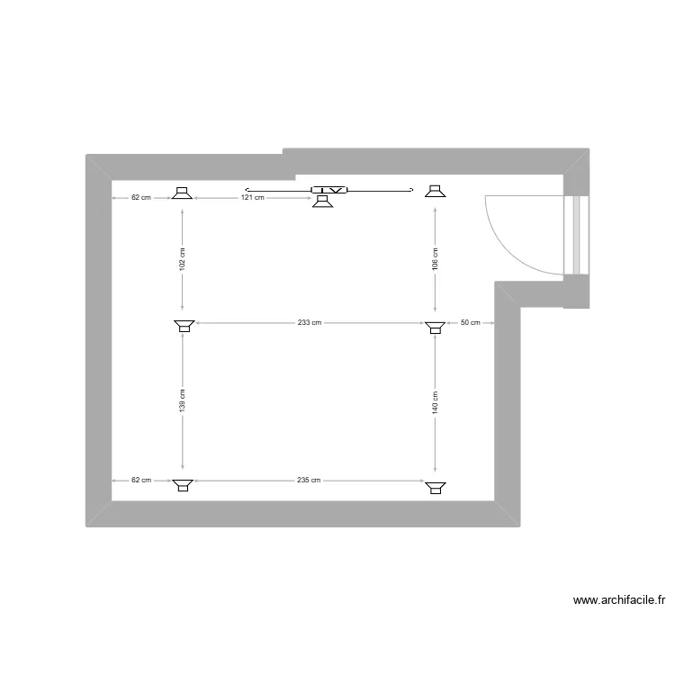chambre sono. Plan de 