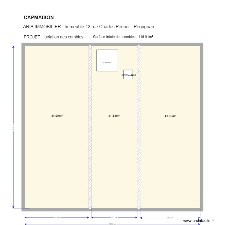 ARIS PERCIER. Plan de 0 pièce et 0 m2