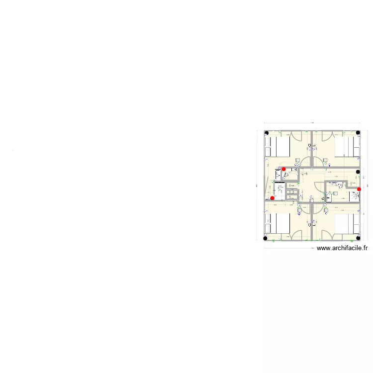 plan 01/03/2026. Plan de 12 pièces et 215 m²