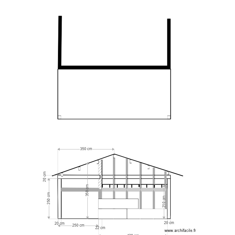 Estanco zahava et guillaume. Plan de 24 pièces et 15 m2