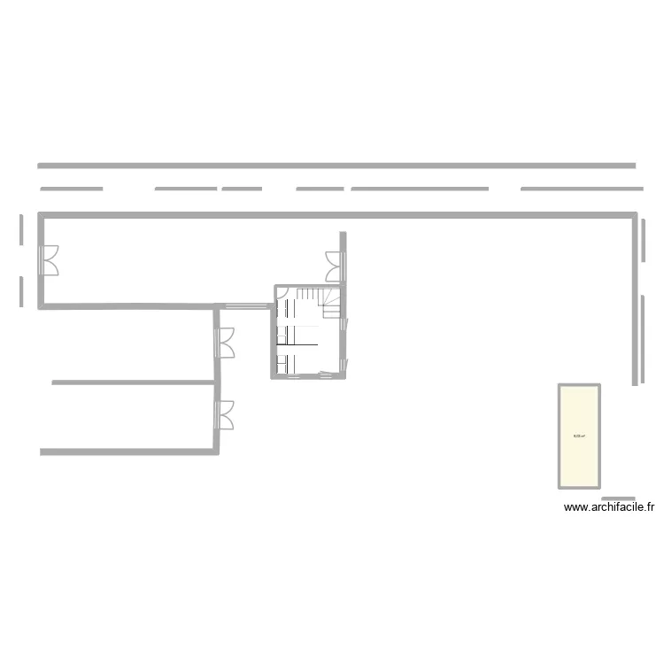 dortoir. Plan de 1  et 9 m²