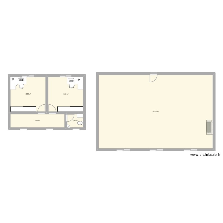 PLANETAGE. Plan de 5 pièces et 145 m2