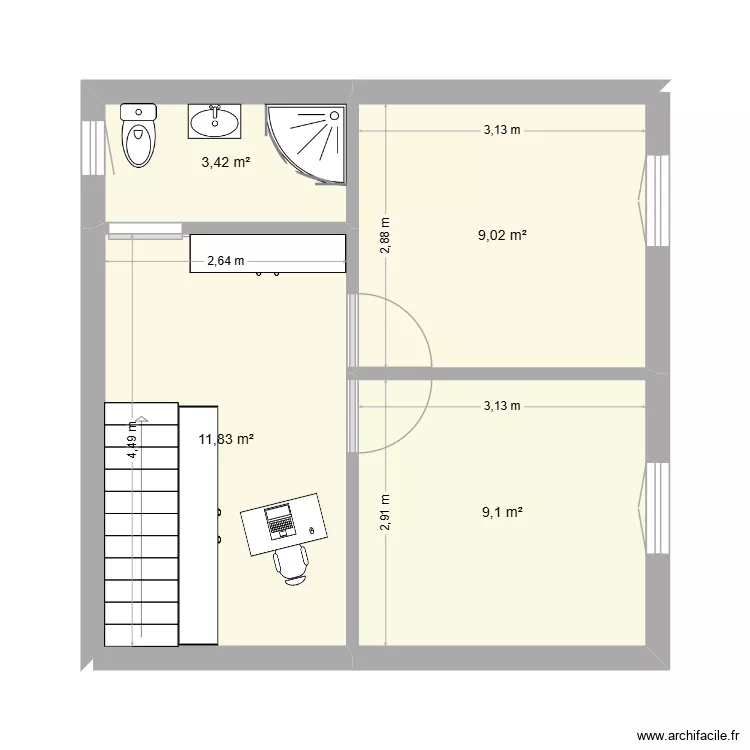 christine. Plan de 4 et 33 m² christine. Plan de 4 et 33 m²