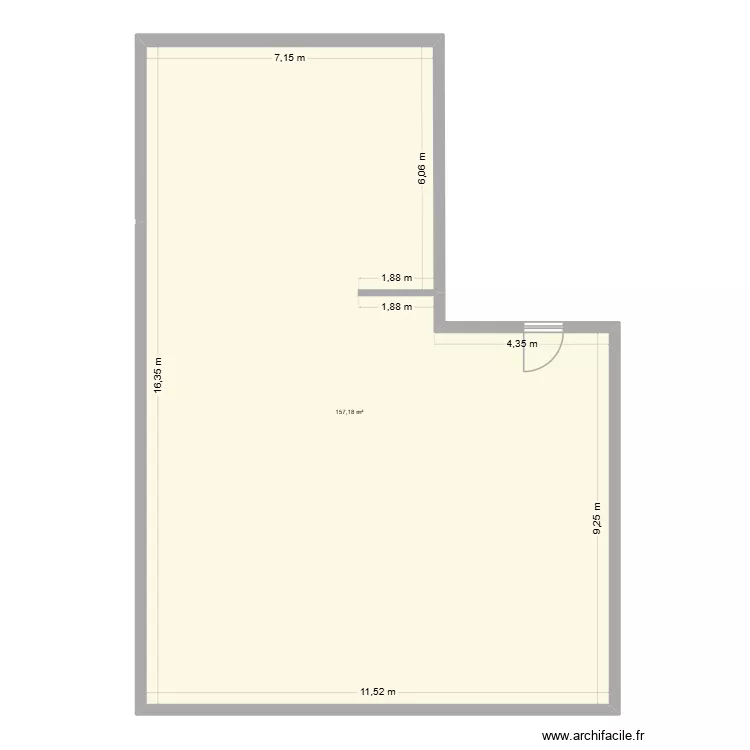 appart. Plan de 1  et 157 m²