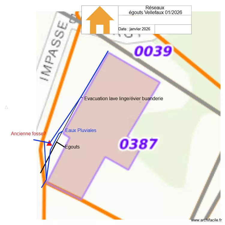 plan eaux usees. Plan de 