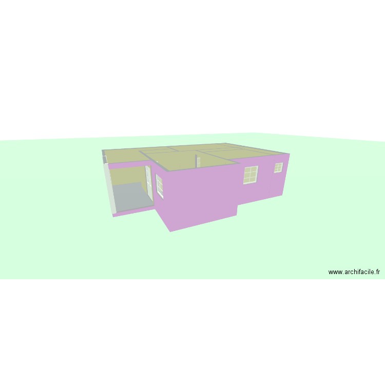 ONDOUA. Plan de 8 pièces et 54 m2