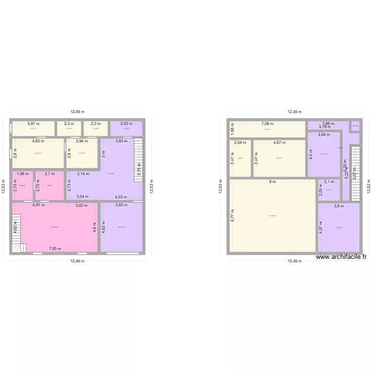plan immeuble Fond Laye. Plan de 21  et 275 m²