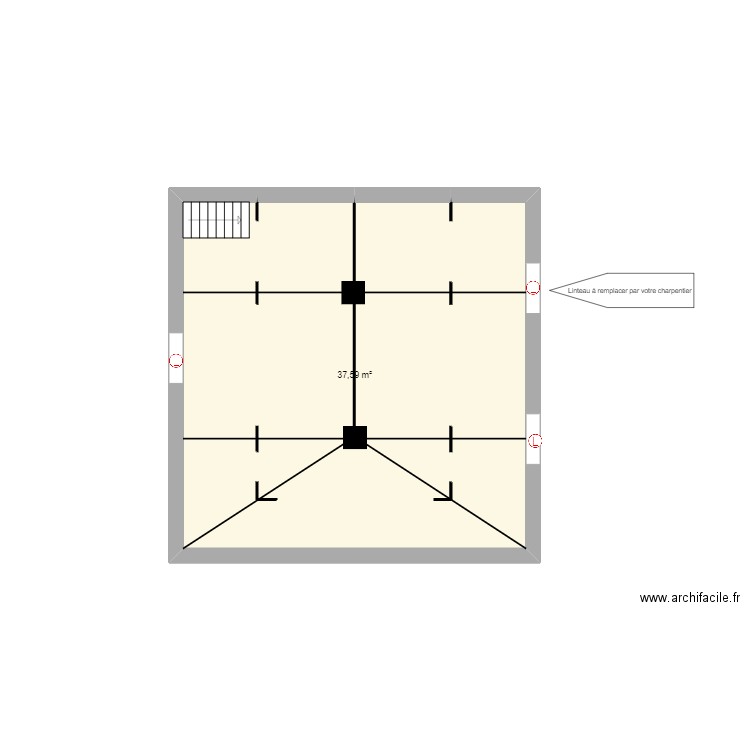 12 La Haute Bourdelière, 44330 Vallet. Plan de 1 pièce et 38 m2