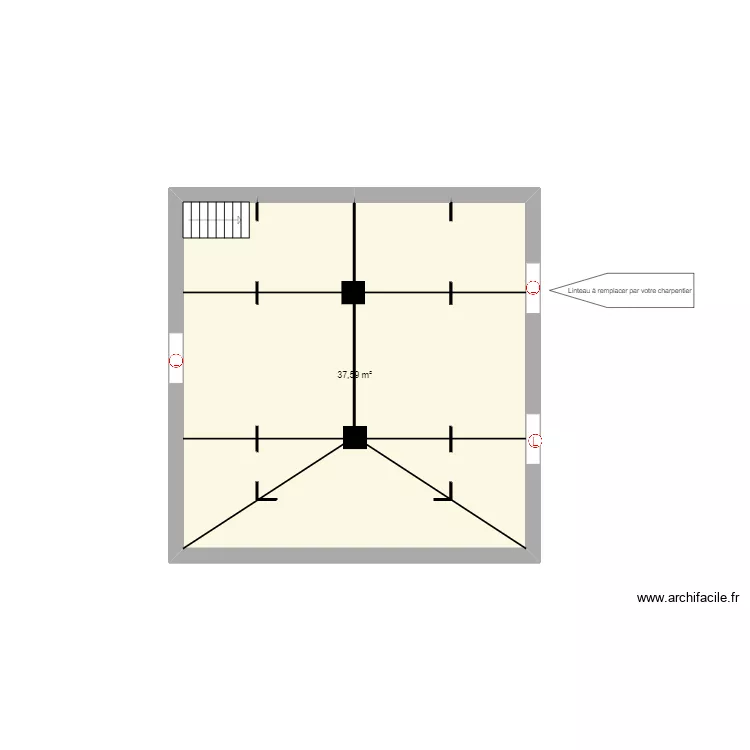 12 La Haute Bourdeli&egrave;re, 44330 Vallet. Plan de 
