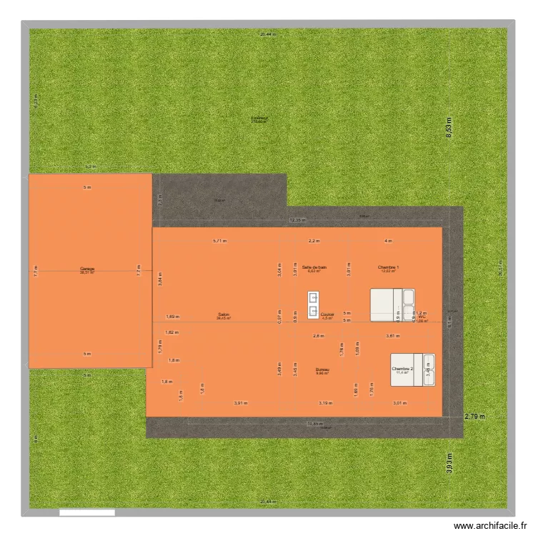 Maison Ecoulois Toiture. Plan de 9 Pièces et 402 m² Maison Ecoulois Toiture. Plan de 9 Pièces et 402 m²