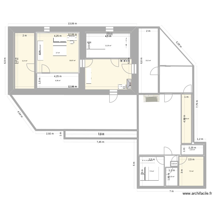 Maison_A_B_00. Plan de 0 pièce et 0 m2 Maison_A_B_00. Plan de 0 pièce et 0 m2