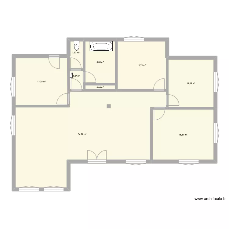 m'ahanes. Plan de 9  et 120 m²