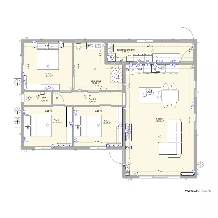Notre Villa. Plan de 8 et 100 m² Notre Villa. Plan de 8 et 100 m²