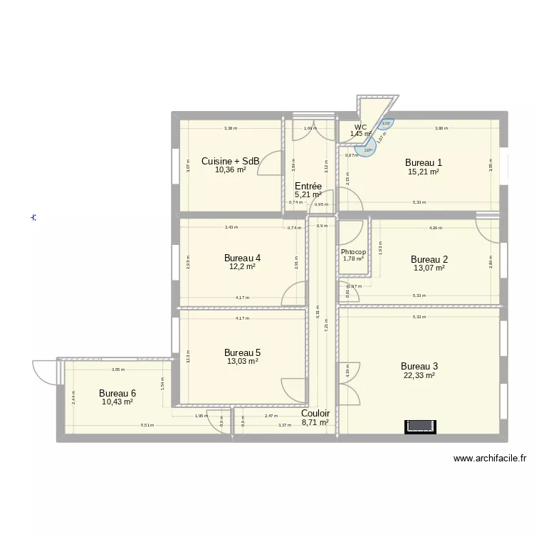 plan initial. Plan de 10 et 107 m² plan initial. Plan de 10 et 107 m²