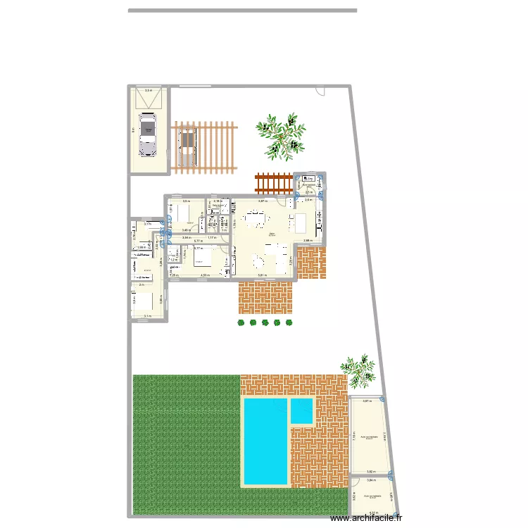 Villa Glanum 2. Plan de 