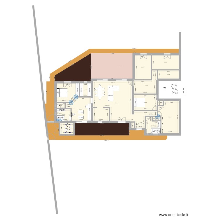 extention def 02. Plan de 17 pièces et 192 m2
