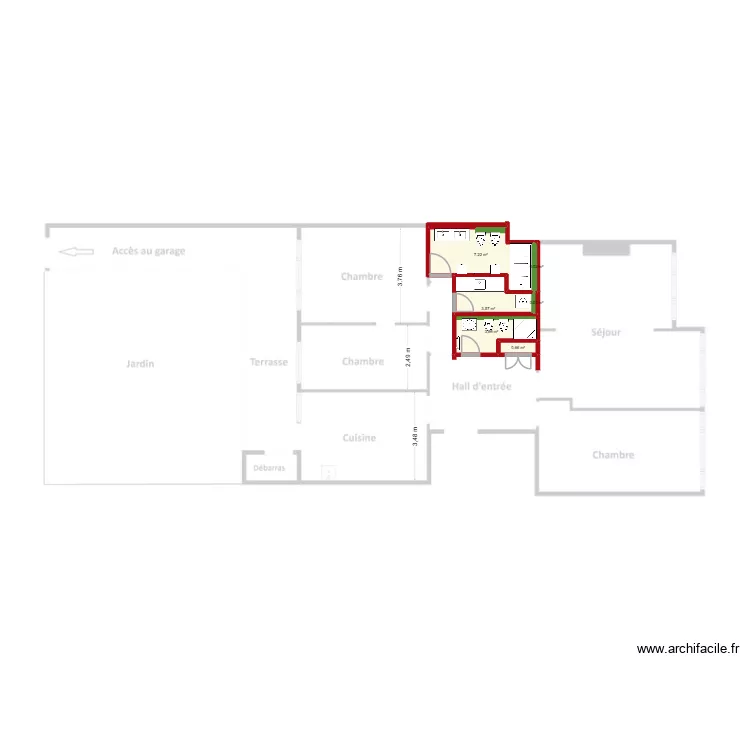 greco1. Plan de 6  et 15 m²