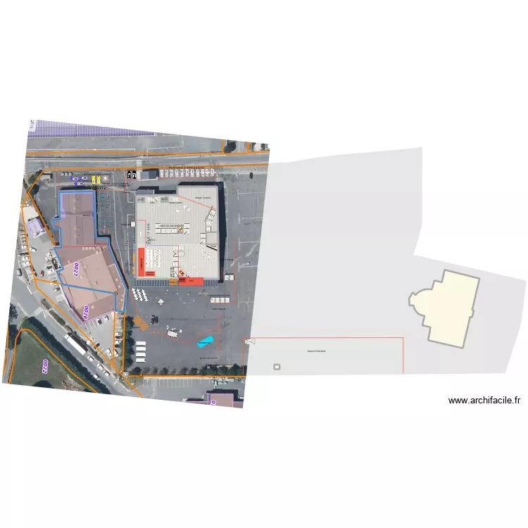 festoche pluie. Plan de 