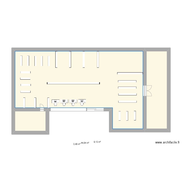 Plan Magasin Intersport. Plan de 0 pièce et 0 m2