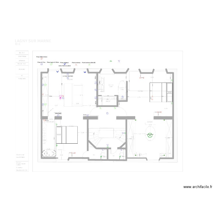 PLAN mur en cours. Plan de 0 pièce et 0 m2