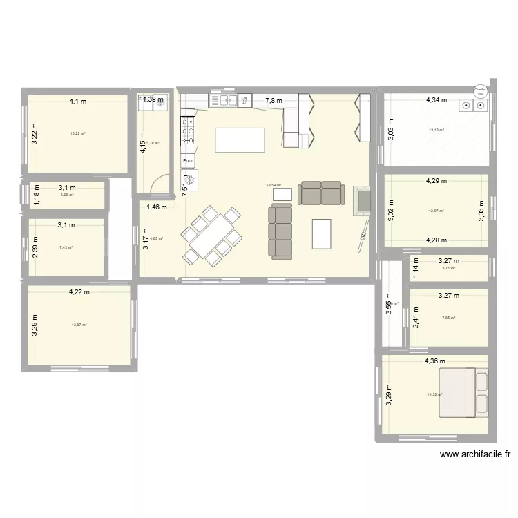 TRINITE7. Plan de 13 et 162 m² TRINITE7. Plan de 13 et 162 m²