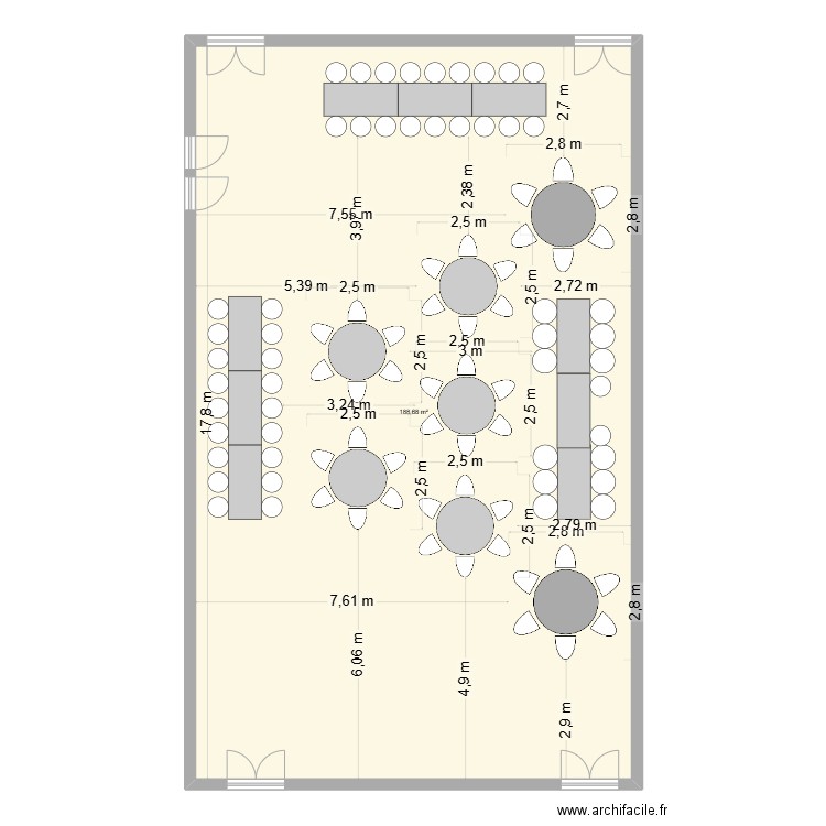 MARIAGE 1. Plan de 1 pièce et 189 m2