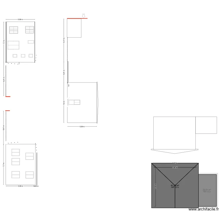 GAUGUIN. Plan de 3  et 145 m²