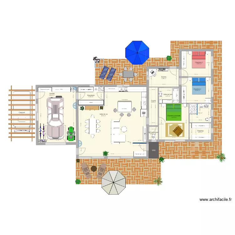 Ploulec'h_Plain Pied_EnCours_v2. Plan de 
