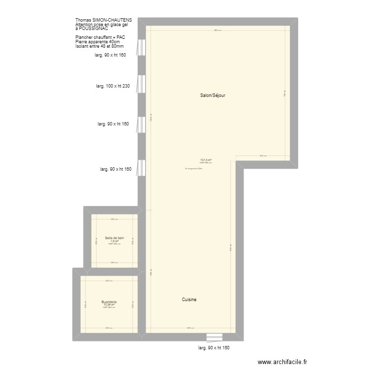 SIMON-CHAUTENS Thomas. Plan de 0 pièce et 0 m2