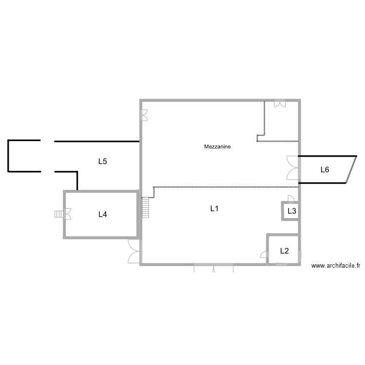 Potasse. Plan de 4 pièces et 462 m2