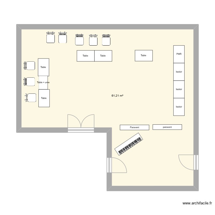 Bureau de vote 2. Plan de 0 pièce et 0 m2