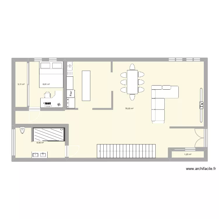 plan maison. Plan de 5  et 98 m²