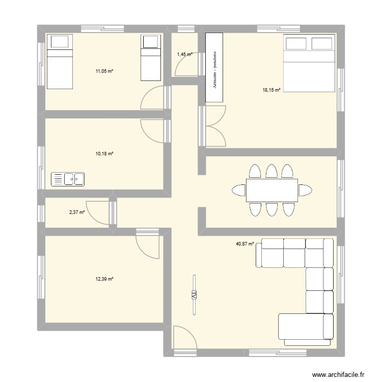 ma maison. Plan de 0 pièce et 0 m2