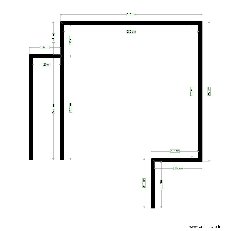 Plan B. Plan de 0 pièce et 0 m2