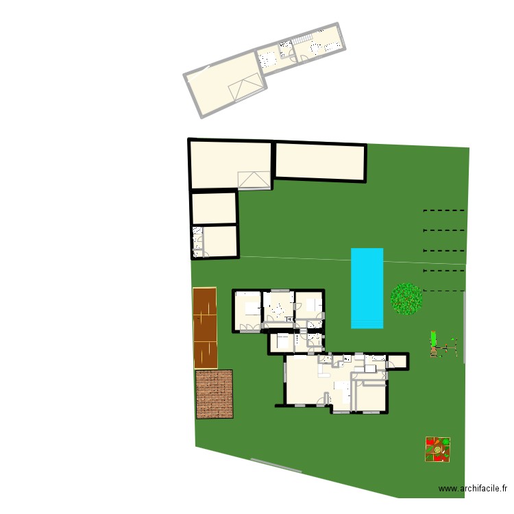 acqueduc90. Plan de 25 pièces et 372 m2