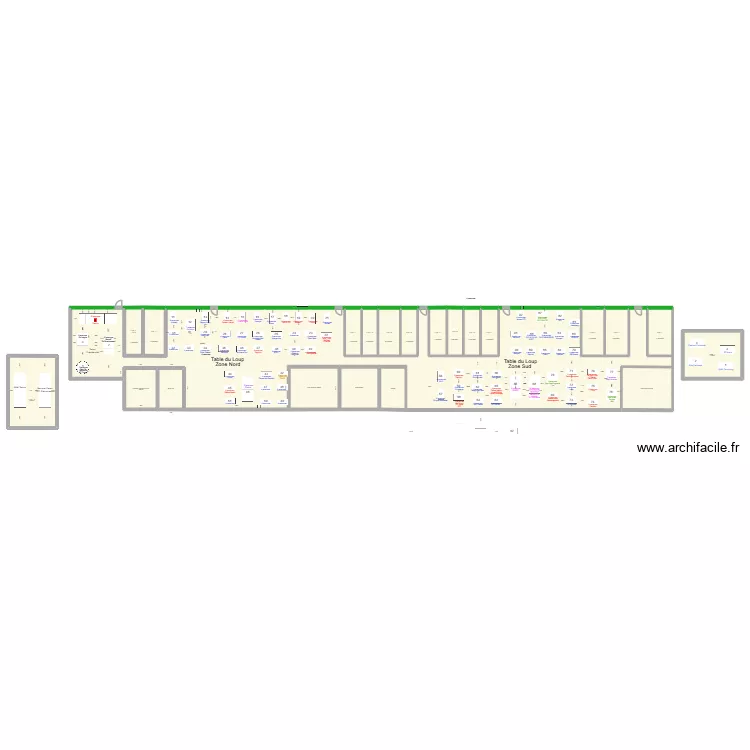 R&eacute;ception VIP +2_ 06/04. Plan de 22  et 1004 m²