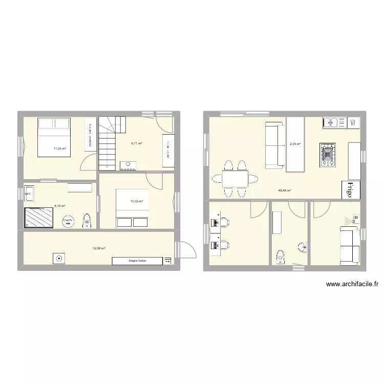 cedro encore. Plan de 7  et 105 m²