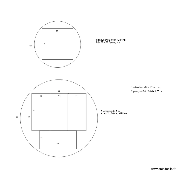 SECTIONS BOIS PETITES LONGUEURS 1. Plan de 