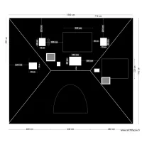Les Challonges - Plan dessus - avec Velux