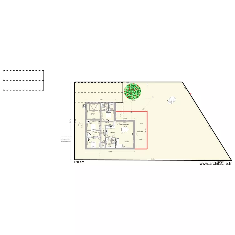 villa essaie  simple2. Plan de 12  et 967 m²