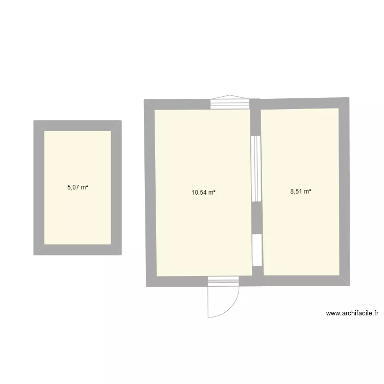 alexis. Plan de 3  et 24 m²