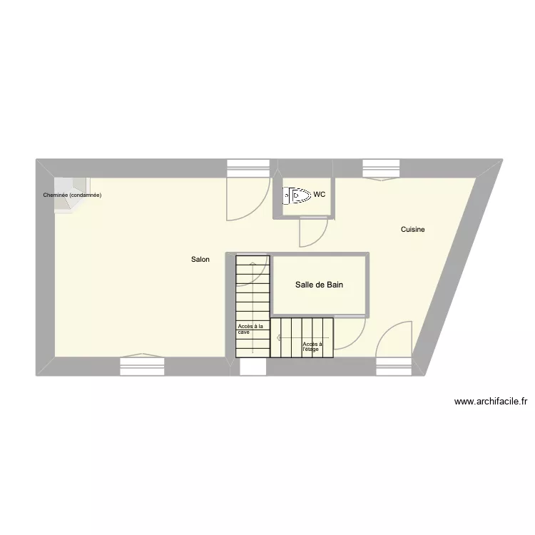 PdM RdC - AVANT. Plan de 3  et 33 m²