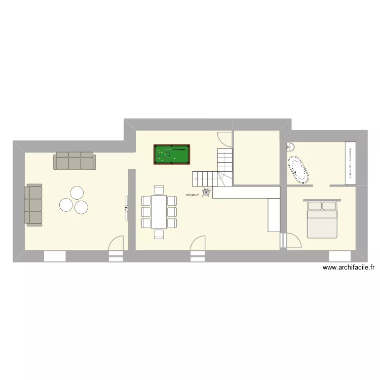 JULIEN BEAUQUET. Plan de 1 Pièce et 104 m² JULIEN BEAUQUET. Plan de 1 Pièce et 104 m²