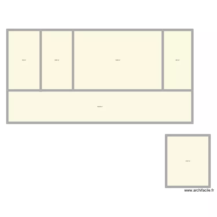 ESPAVELAS. Plan de 6  et 332 m²