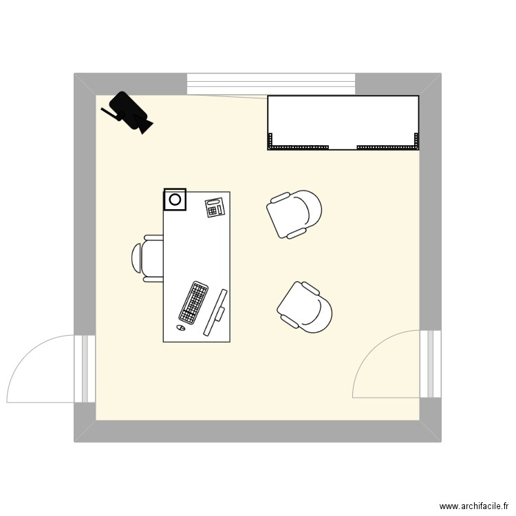 Bureau RPF CAPUCINS. Plan de 1 pièce et 15 m2