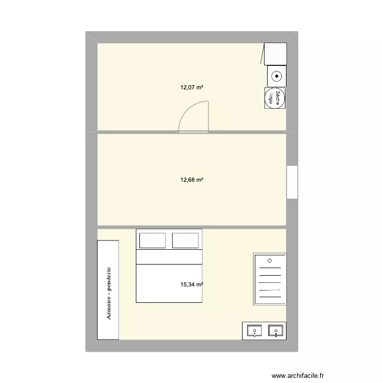 agrandissement. Plan de 3 et 40 m² agrandissement. Plan de 3 et 40 m²