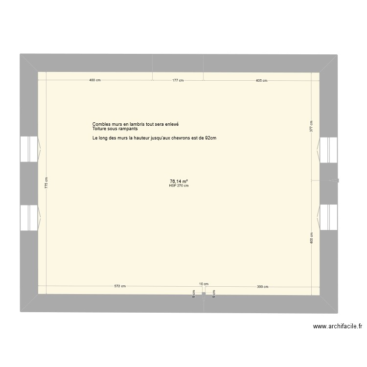 Plougoulm avec dimensions. Plan de 13 pièces et 248 m2