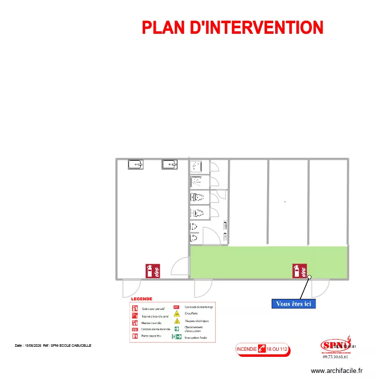 PLAN ECOLE CABUCELLE MARSEILLE 13. Plan de 6 et 1080 m² PLAN ECOLE CABUCELLE MARSEILLE 13. Plan de 6 et 1080 m²