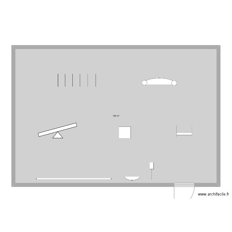 Agility park. Plan de 1 pièce et 150 m2
