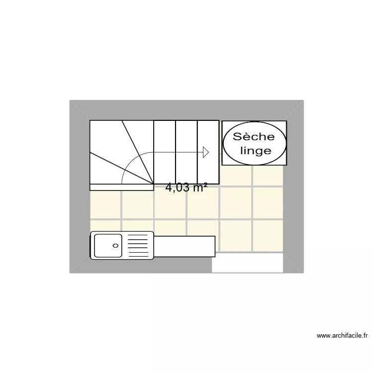 Reserve. Plan de 1  et 4 m²